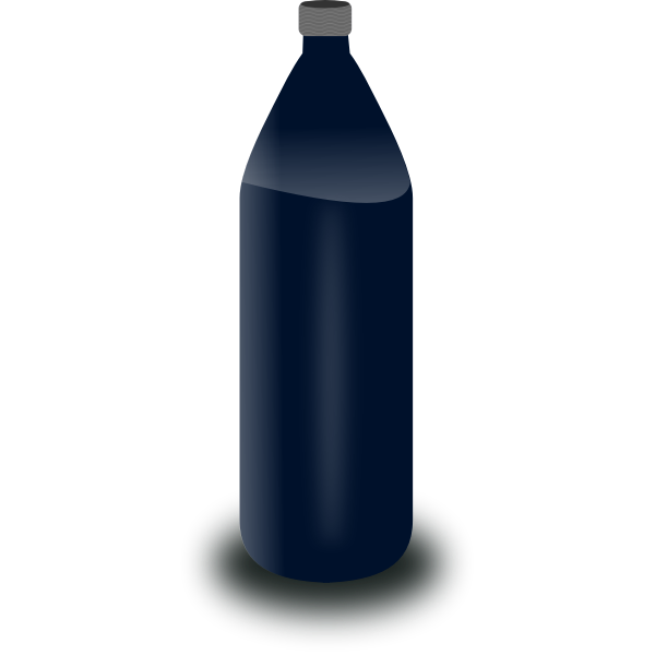 SVG Black water bottle vector clip art