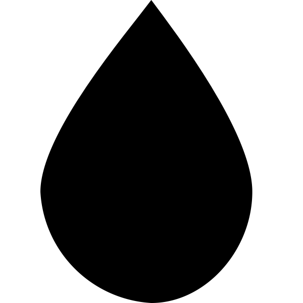 SVG Black water drop