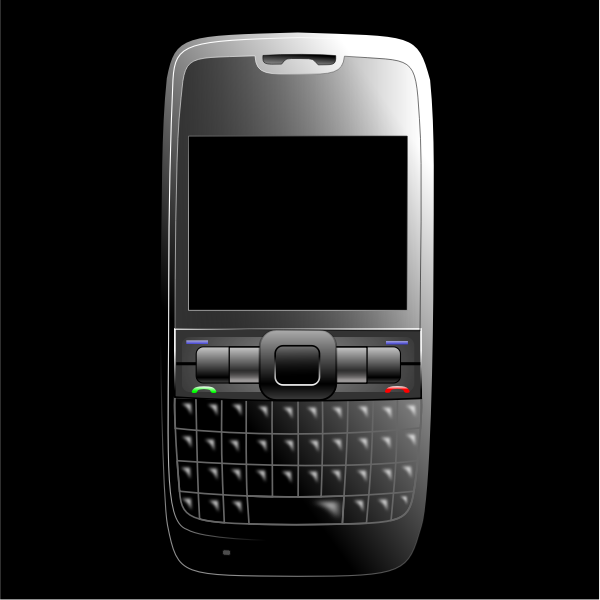 SVG BlackBerry mobile phone vector image