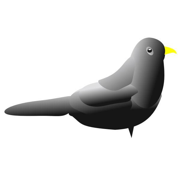 SVG Blackbird clip art
