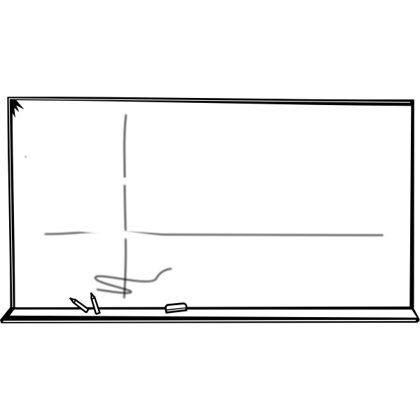 SVG Blackboard vector drawing