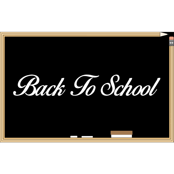 SVG Blackboard with message