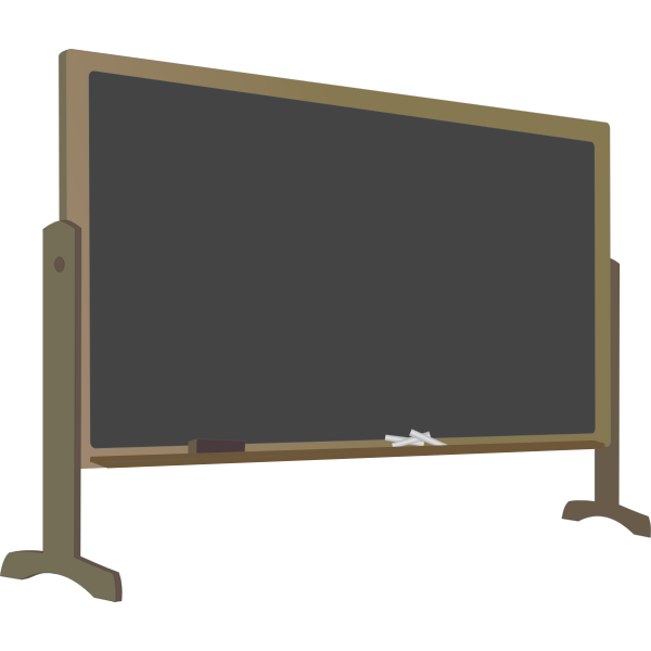 SVG Blackboard with stand vector image