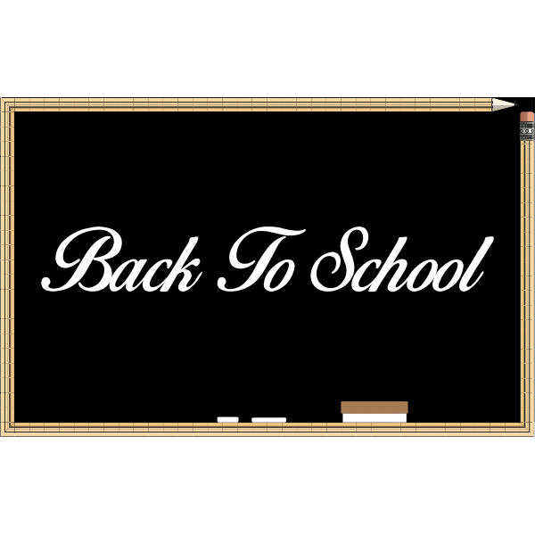 SVG Blackboard with text