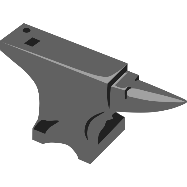 SVG Blacksmith anvil vector drawing