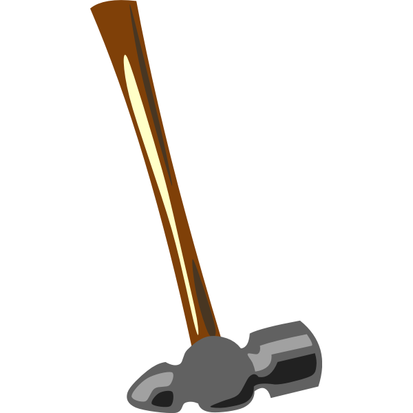 SVG Blacksmith hammer vector graphics
