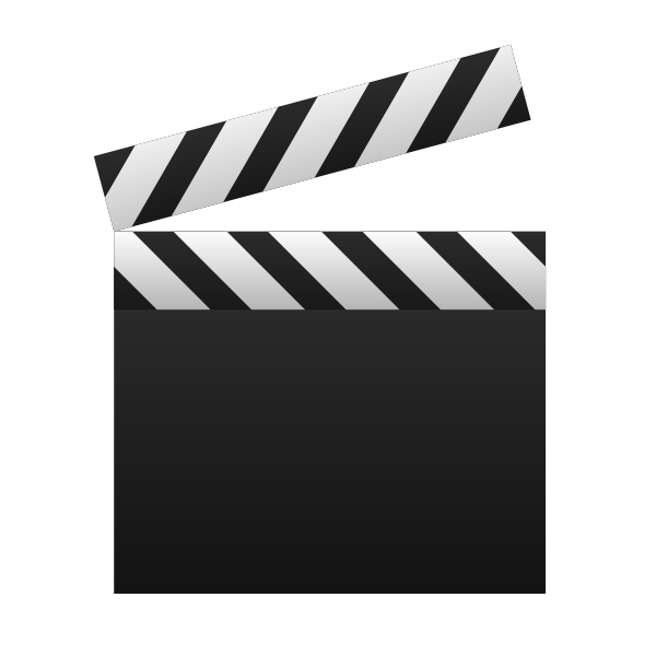 SVG Blank clapperboard vector image