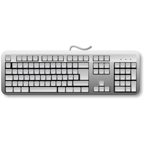 SVG Blank generic keyboard vector image