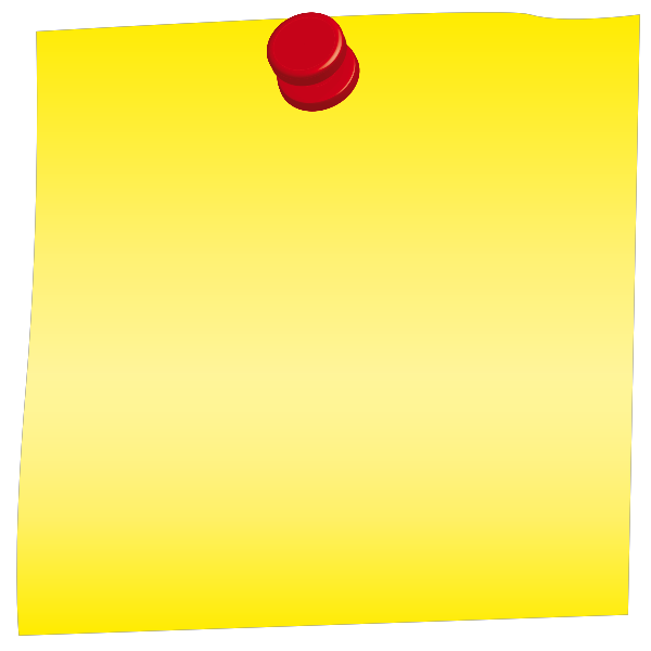 SVG Blank paper note in color vector clip art