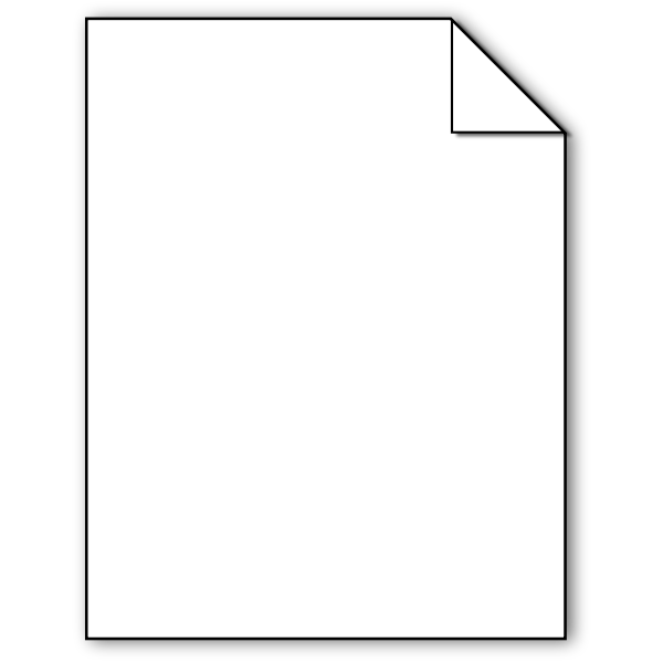 SVG Blank sheet image