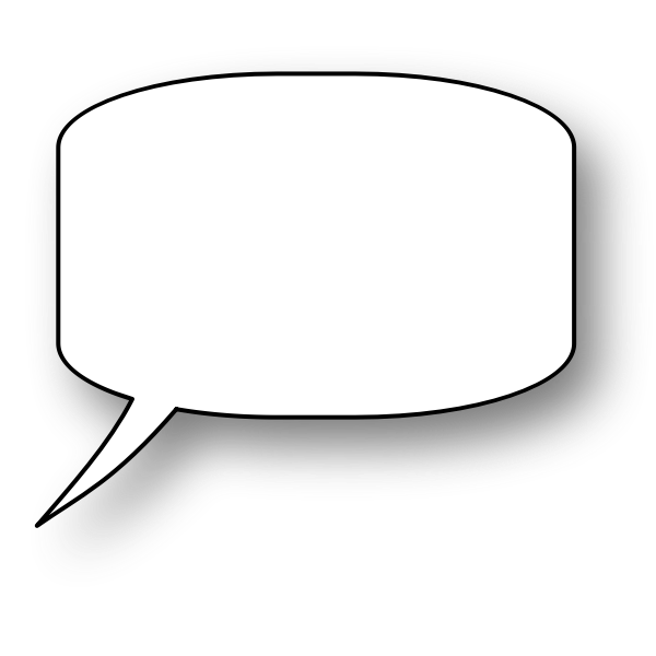 SVG Blank speech bubble vector image