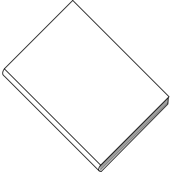 SVG Blank white book