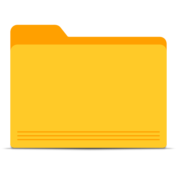 SVG Blank yellow folder