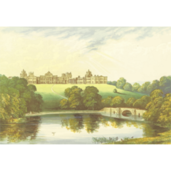 SVG Blenheim Palace vector image