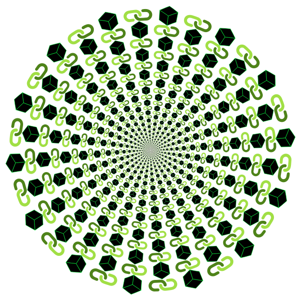 SVG Block chain vortex
