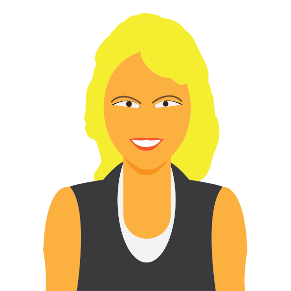 SVG Blond avatar girl