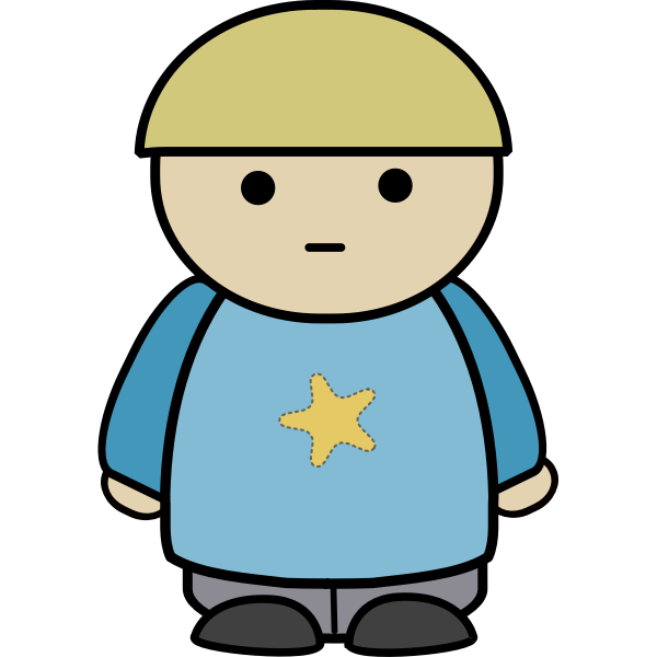 SVG Blond boy