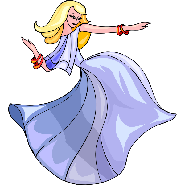 SVG Blond danseuse