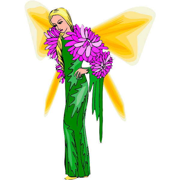 SVG Blond fairy