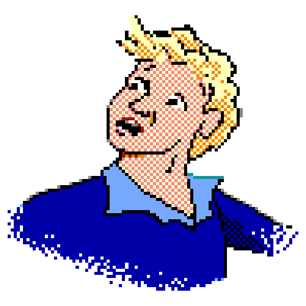 SVG Blond guy vector image