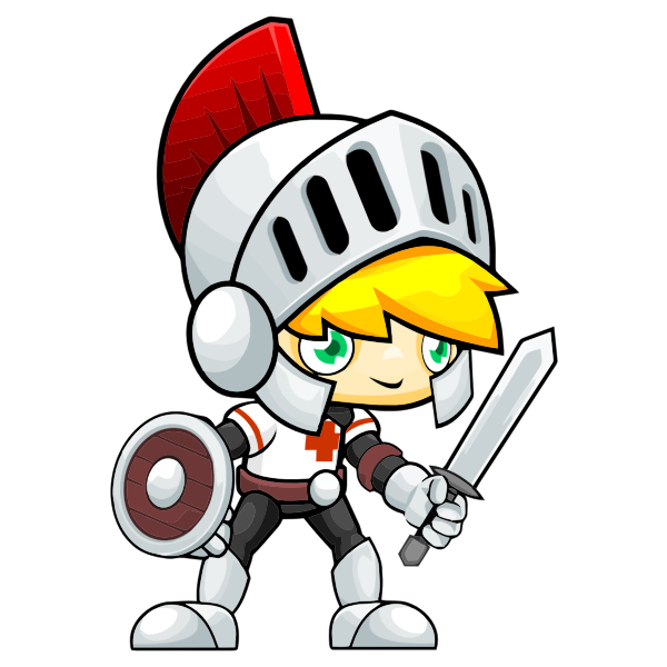SVG Blonde Knight Kid