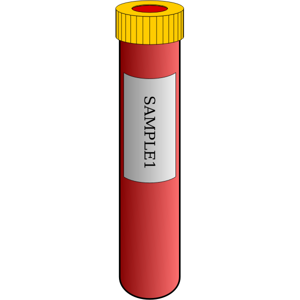 SVG Blood tube vaccuum style