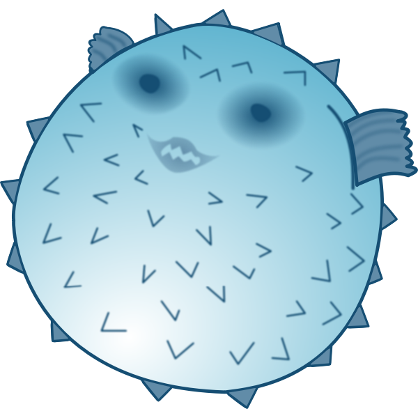 SVG Blowfish vector image