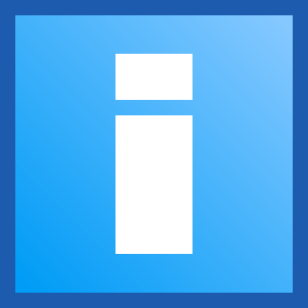SVG Blue alert warning icon vector clip art