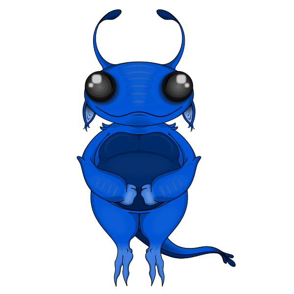SVG Blue alien
