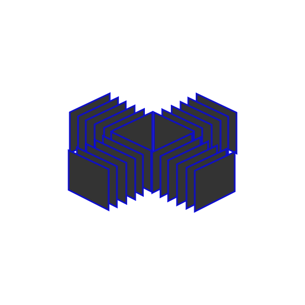 SVG blue and black abstract square