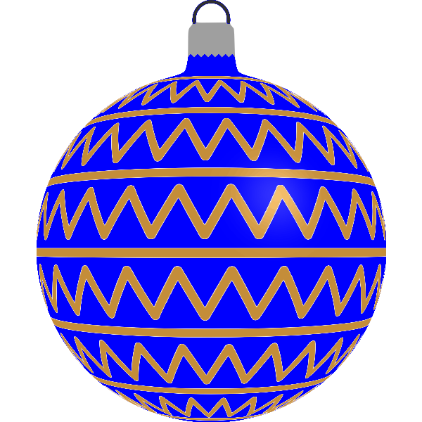 SVG Blue and golden ball