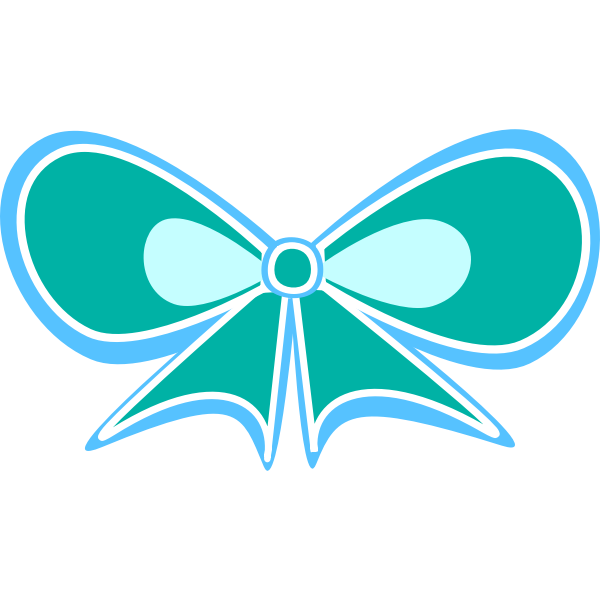 SVG Blue and green ribbon