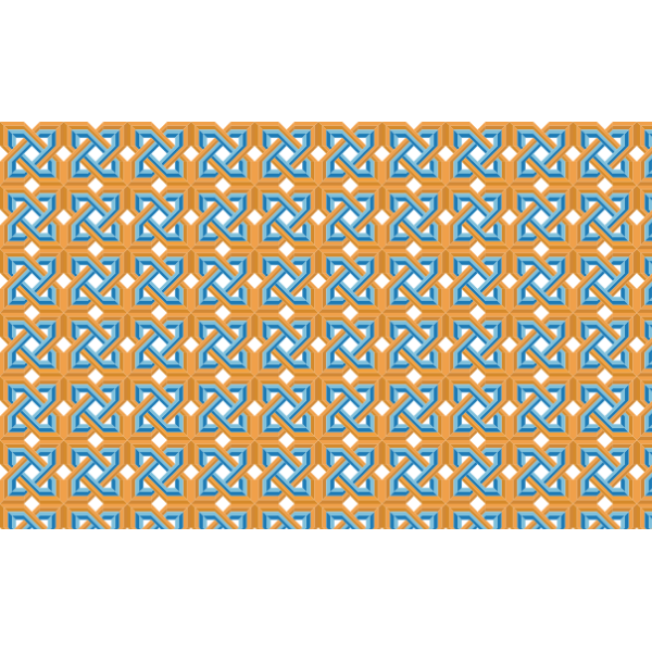 SVG Blue and orange Celtic knot