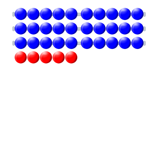 SVG Blue and red beads