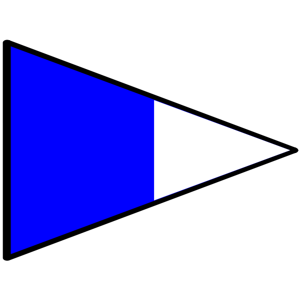 SVG Blue and white flag image