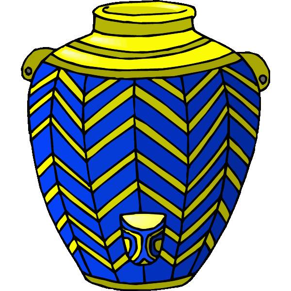 SVG Blue and yellow jug