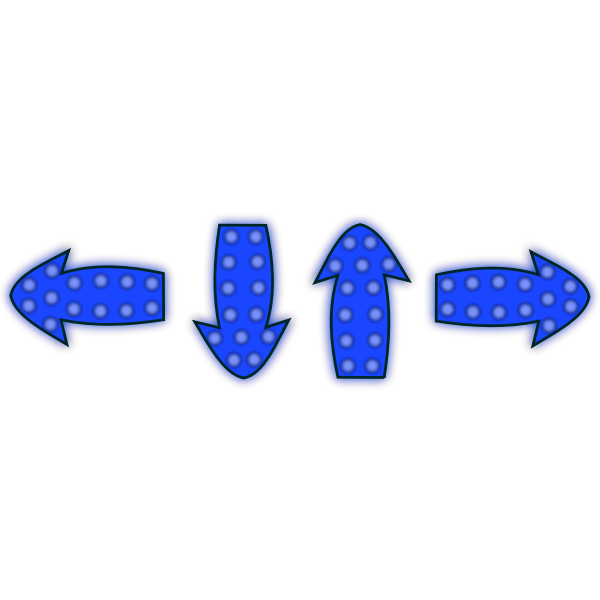 SVG Blue arrows set