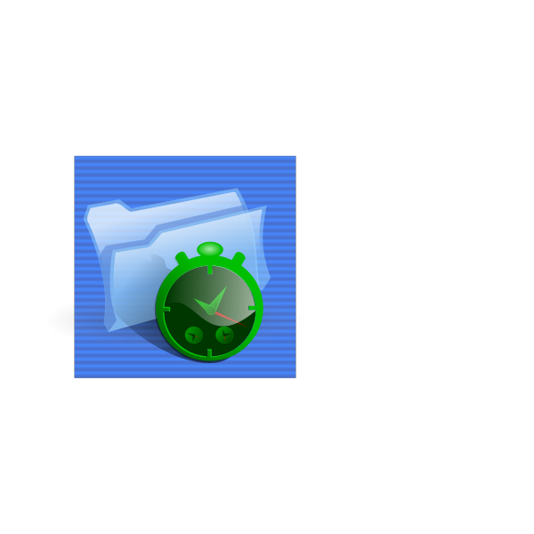 SVG Blue background folder bug computer icon vector clip art