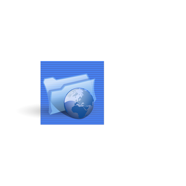 SVG Blue background internet folder computer icon vector drawing