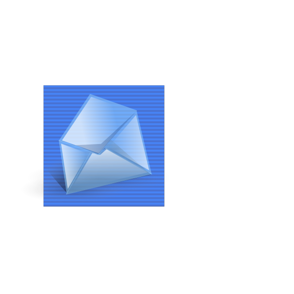 SVG Blue background mail computer icon vector clip art