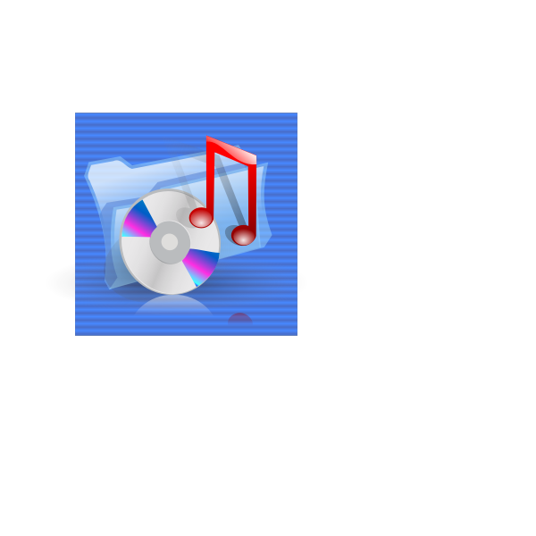 SVG Blue background music file link computer icon vector drawing