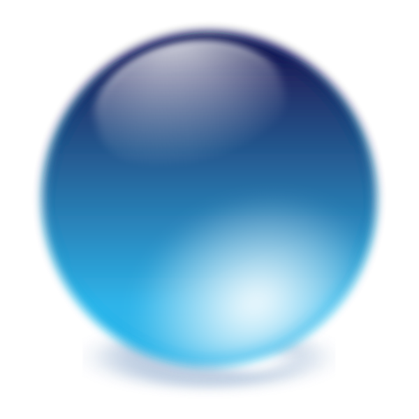SVG Blue ball vector image