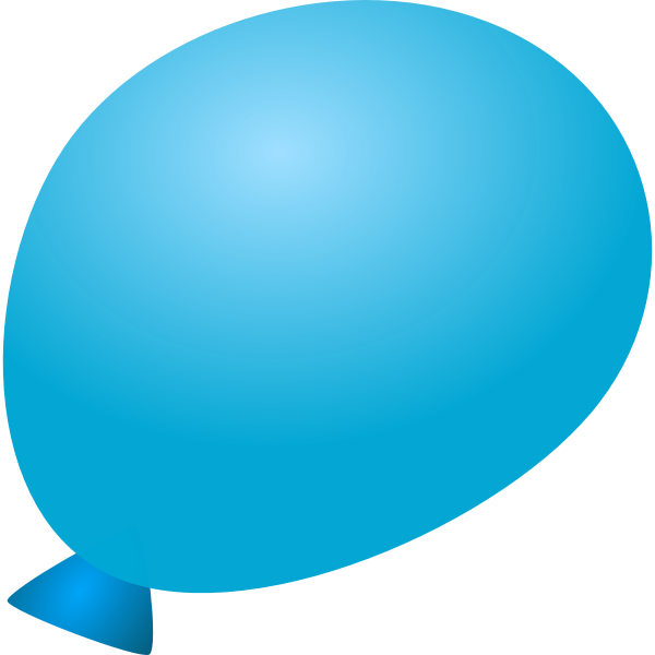 SVG Blue balloon