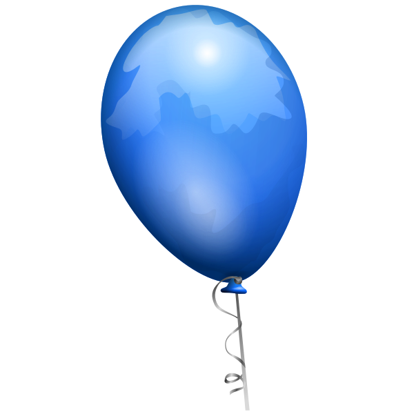 SVG Blue balloon vector image