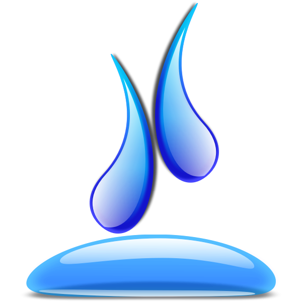 SVG Blue blog droplets vector illustration