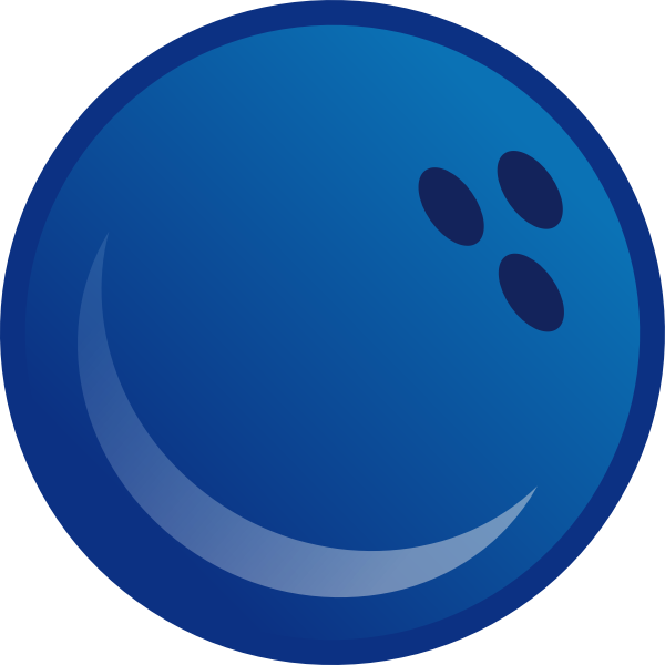 SVG Blue bowling ball