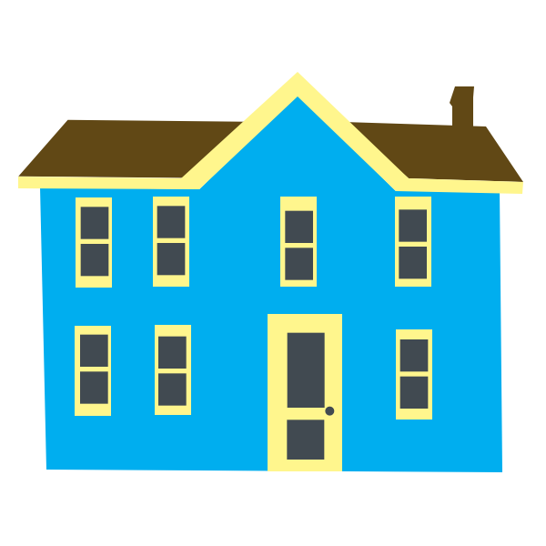 SVG Blue building