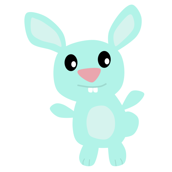 SVG Blue bunny