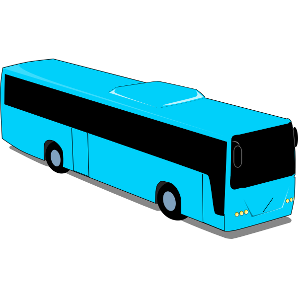 SVG Blue bus image