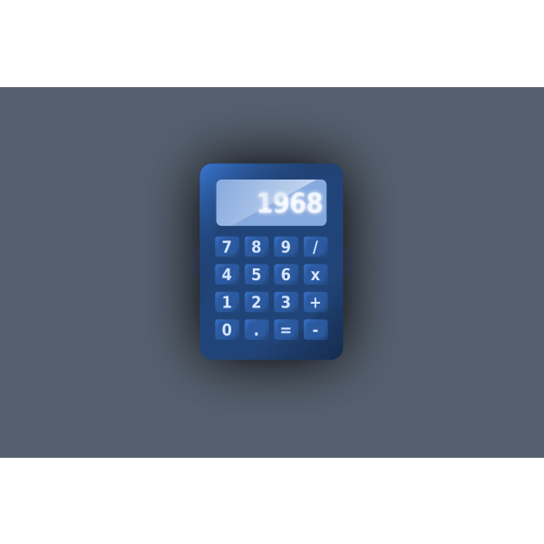 SVG Blue calculator